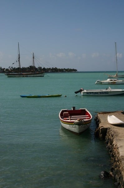 Pantalán. Embarcadero en Grand Baie