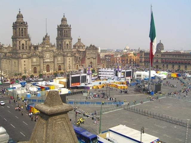 Zócalo desde Gran Hotel Ciudad de México