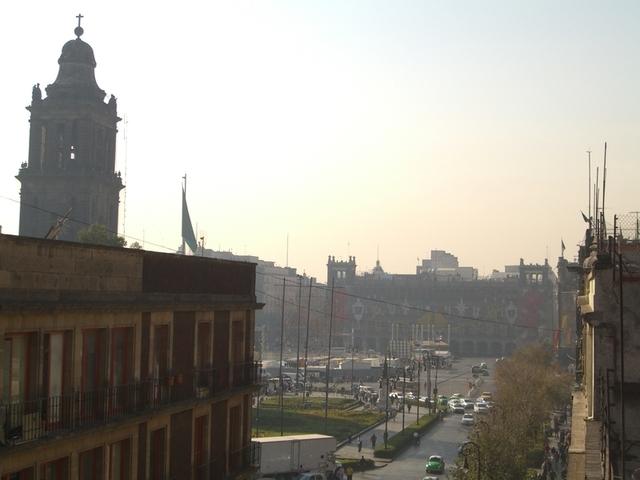 Zócalo,  desde el México City Hostel