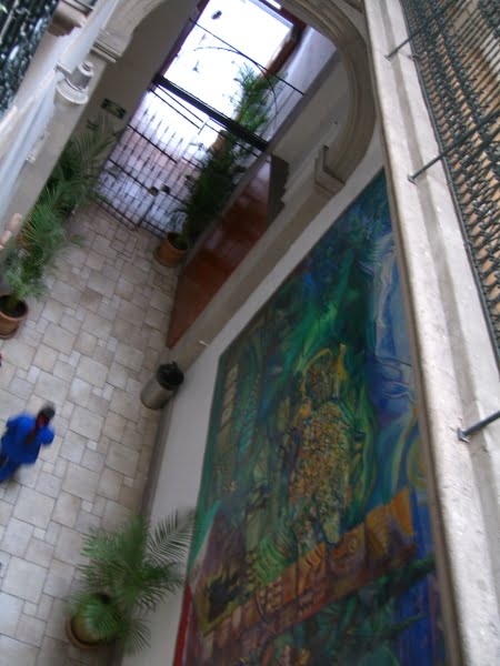 entrada y  mural